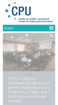 Mobile Screenshot of cpu.org.ba